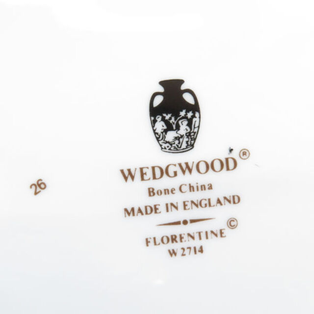 WEDGWOOD(ウェッジウッド)のウェッジウッド フロレンティーンターコイズ オーバルプラター大皿SY3462B1 ハンドメイドの生活雑貨(食器)の商品写真