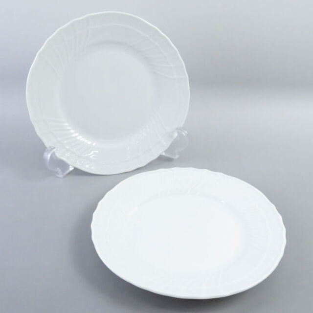 Richard Ginori(リチャードジノリ)のリチャードジノリ ベッキオホワイト 小皿 2枚 17cm ペア SY3467B1 ハンドメイドの生活雑貨(食器)の商品写真