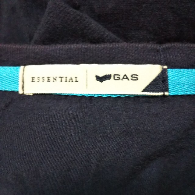 GAS(ガス)のGAS STREET STYLE ツートンカラーデカロゴワイルドネイビーTシャツ メンズのトップス(Tシャツ/カットソー(半袖/袖なし))の商品写真