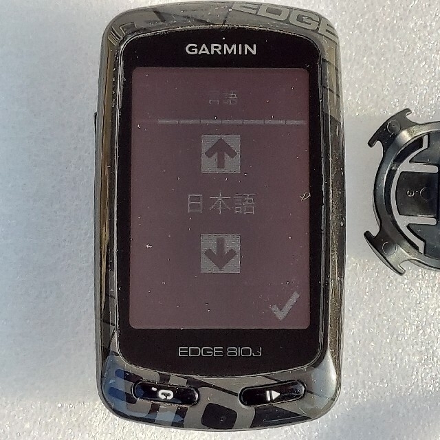 GARMIN(ガーミン)のガーミンEdgeエッジ810Jサイクルコンピュータ スポーツ/アウトドアの自転車(パーツ)の商品写真