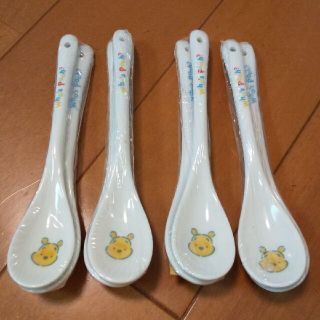 クマノプーサン(くまのプーさん)の未開封 ディズニー くまの プーさん 陶器 スプーン ８本(食器)