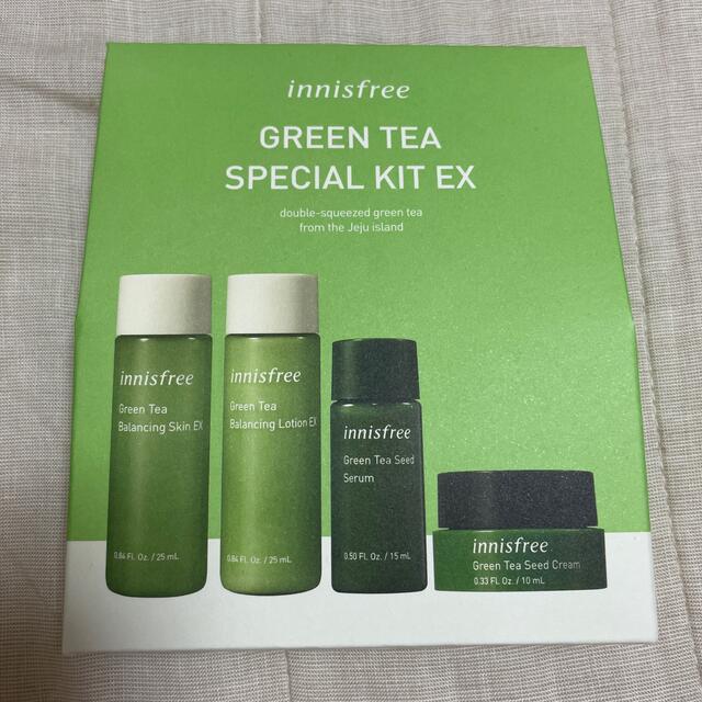 Innisfree(イニスフリー)の専用簡易包装innisfree green tea special kit ex コスメ/美容のキット/セット(サンプル/トライアルキット)の商品写真