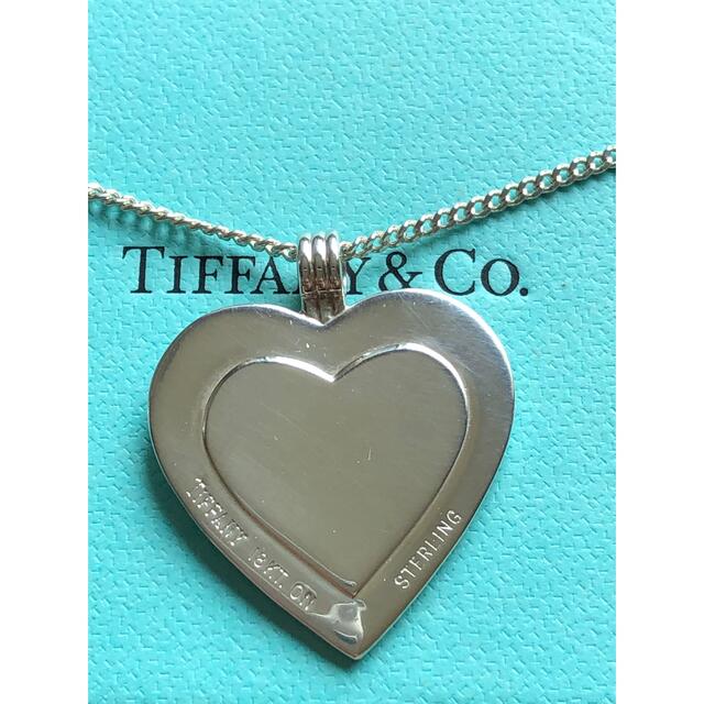 Tiffany&Coティファニー ハートプレートネックレスK18/92コンビ美品 1