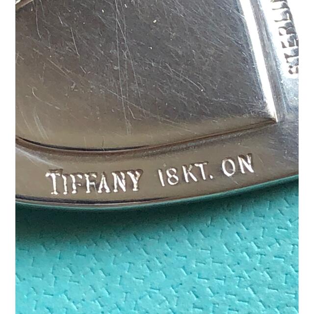Tiffany&Coティファニー ハートプレートネックレスK18/92コンビ美品 2