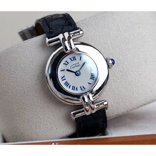 カルティエ(Cartier)のカルティエ マスト コリゼ シルバー ブルー ローマン SM Cartier (腕時計)