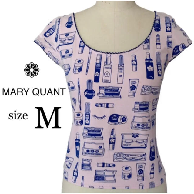 MARY QUANT(マリークワント)のマリークワント☆コスメ柄 半袖カットソー Tシャツ レディースのトップス(Tシャツ(半袖/袖なし))の商品写真