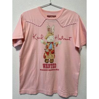 カールヘルム(Karl Helmut)のカールヘルム うさぎさんTシャツ ピンク(Tシャツ/カットソー(半袖/袖なし))