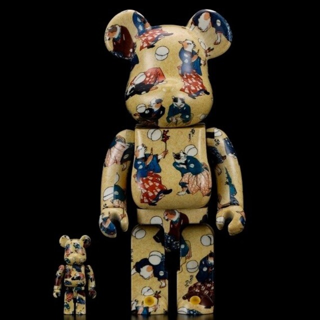 BE@RBRICK(ベアブリック)の【新品】ベアブリック 歌川国芳 流行猫の曲鞠 100% & 400% エンタメ/ホビーのフィギュア(その他)の商品写真