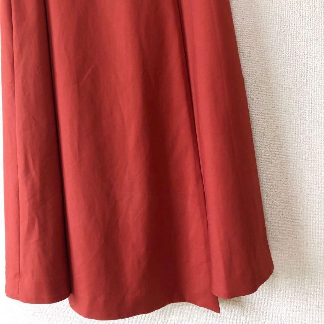 nano・universe(ナノユニバース)のナノ&コー nano&co ラップスカート フレア ロング 36 赤 レッド レディースのスカート(ロングスカート)の商品写真