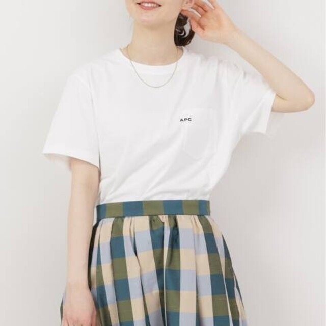 IENA(イエナ)の【A.P.C./アー・ペー・セー】ポケットTシャツ レディースのトップス(Tシャツ(半袖/袖なし))の商品写真