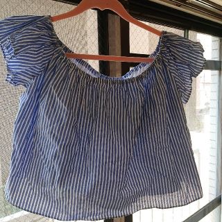 ザラ(ZARA)の【Zara】ストライプ トップス(シャツ/ブラウス(半袖/袖なし))