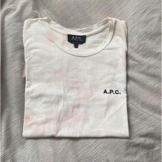 アーペーセー(A.P.C)のA.P.C アーペーセー　タイダイ　Tシャツ　ホワイト×ピンク(Tシャツ/カットソー(半袖/袖なし))