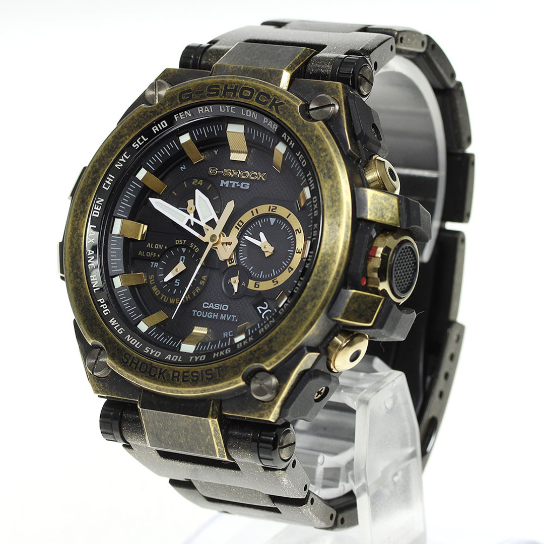 ☆美品★保証書付き【CASIO】カシオ G-SHOCK MTG-S1000BS-1AJR MT-G バーゼルワールド2014スペシャルモデル 500本限定 ソーラー電波 メンズ【ev20】