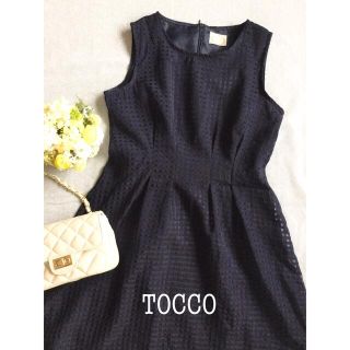 トッコ(tocco)のTOCCO お出かけ涼しげワンピース♫  美品(ひざ丈ワンピース)