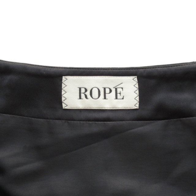 ROPE’(ロペ)のロペ ROPE スカート 台形 タック ウール 38 黒 ブラック レディースのスカート(ひざ丈スカート)の商品写真