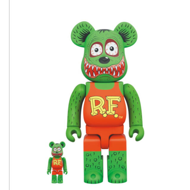 MEDICOM TOY(メディコムトイ)のBE@RBRICK RAT FINK(TM) 100％ & 400％　メディコム エンタメ/ホビーのおもちゃ/ぬいぐるみ(キャラクターグッズ)の商品写真