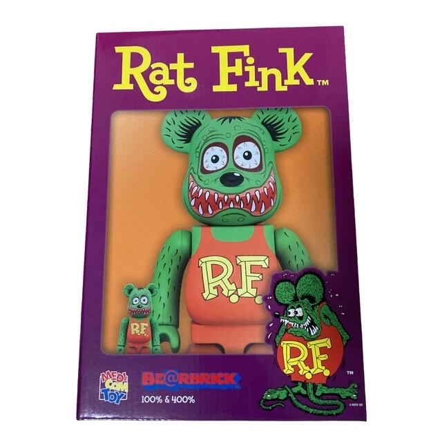 MEDICOM TOY - BE@RBRICK RAT FINK(TM) 100％ & 400％ メディコムの