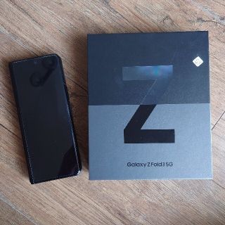 ギャラクシー(Galaxy)のGalaxy Z Fold3 au版 一括支払い済み美品 ブラック(スマートフォン本体)