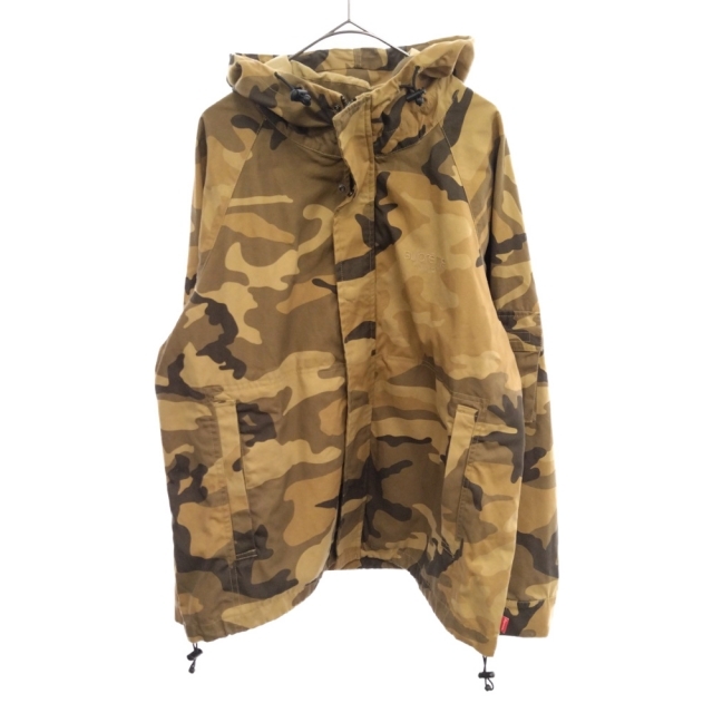 SUPREME シュプリーム 19AW Cotton Field Jacket コットンフィールドジャケット フーデッドジップアップブルゾン カモ柄 ブラウン