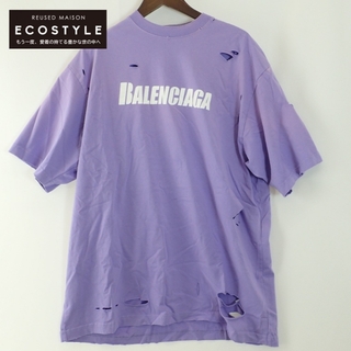 バレンシアガ Tシャツ・カットソー(メンズ)（パープル/紫色系）の通販