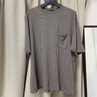 コモリ(COMOLI)のcomoli 22ss ウール天竺　ボーダー　2(Tシャツ/カットソー(半袖/袖なし))