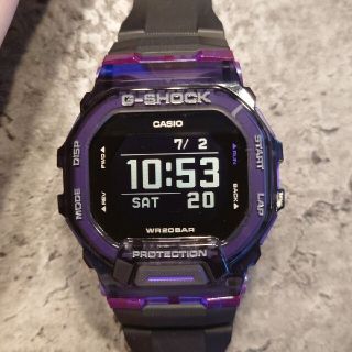 ジーショック(G-SHOCK)の【品薄】カシオG-SHOCK スケルトンパープル(腕時計(デジタル))