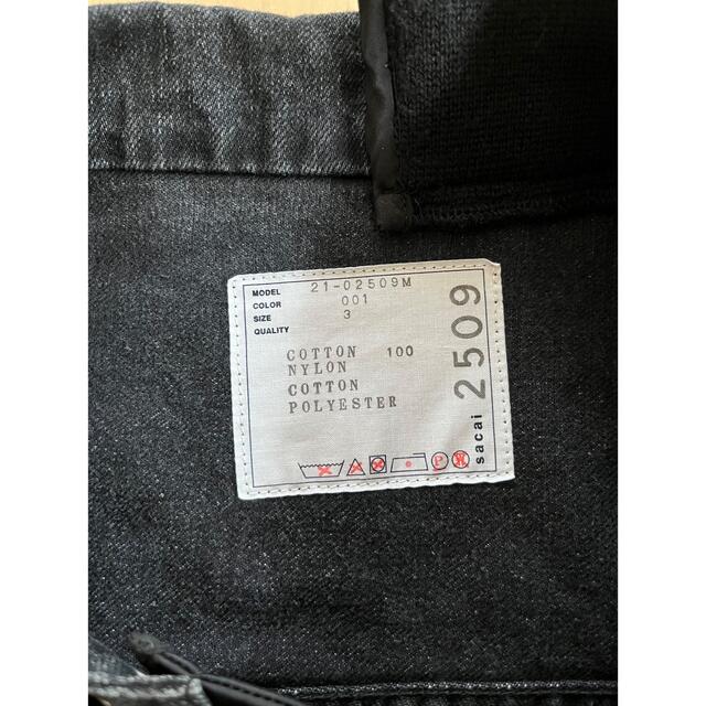 sacai(サカイ)のsacai side zip denim blouson メンズのジャケット/アウター(Gジャン/デニムジャケット)の商品写真