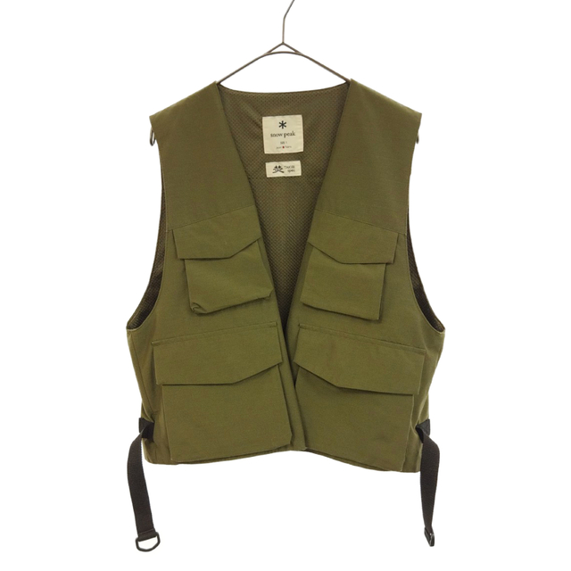 snow peak スノーピーク FR 3L Rain Vest M 焚火ベスト ノースリーブ JK-19AU005 カーキ