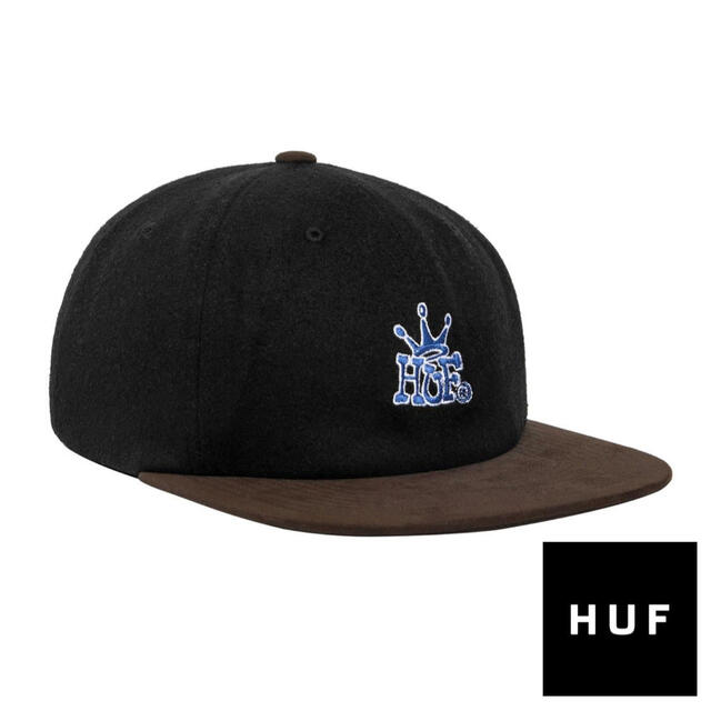 HUF CROWN 6PANEL HAT / ハフ CAP キャップ 帽子　黒