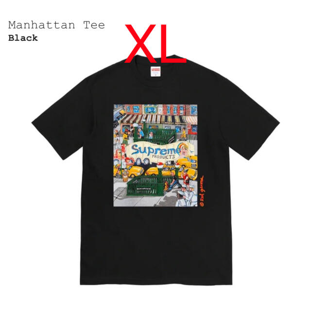 Tシャツ/カットソー(半袖/袖なし)Supreme Manhattan Tee XL