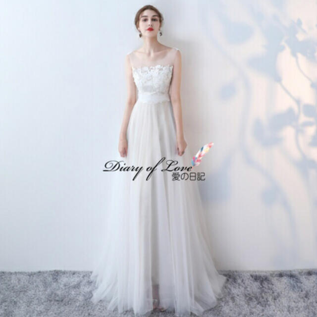 【結婚式前撮り】ウェディングドレス レディースのフォーマル/ドレス(ウェディングドレス)の商品写真