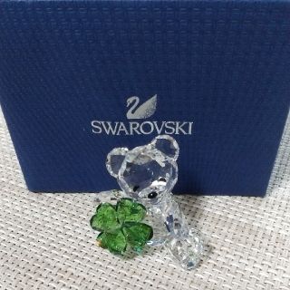 スワロフスキー(SWAROVSKI)のスワロフスキー クリスベア クローバー  グッド ラック(その他)