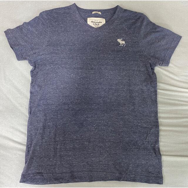 Abercrombie&Fitch(アバクロンビーアンドフィッチ)のアバクロ　Tシャツ　刺繍ロゴ　マッスル　筋肉 メンズのトップス(Tシャツ/カットソー(半袖/袖なし))の商品写真