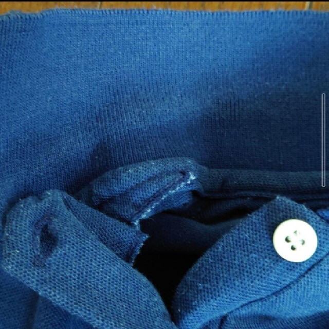 ポロシャツ　ノースリーブ　紺色　レディース レディースのトップス(ポロシャツ)の商品写真