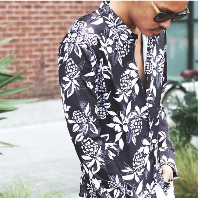 DOWBL(ダブル)の美品　レア　DOWBL Monotone Aloha Long  シャツ 46 メンズのトップス(シャツ)の商品写真