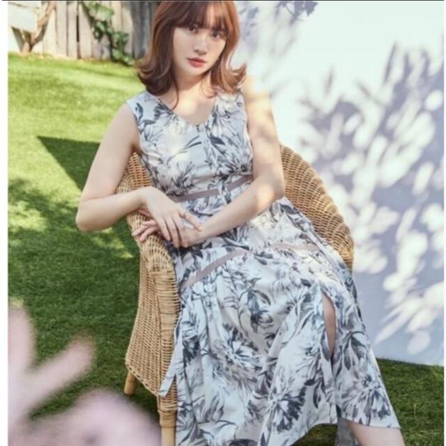 herlipto Floral Cut-Out ロングドレスワンピ Sサイズ