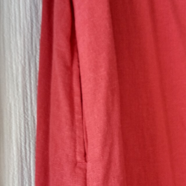SM2(サマンサモスモス)のSM2 サマンサモスモス リネン混 赤ロングワンピース レディースのワンピース(ロングワンピース/マキシワンピース)の商品写真