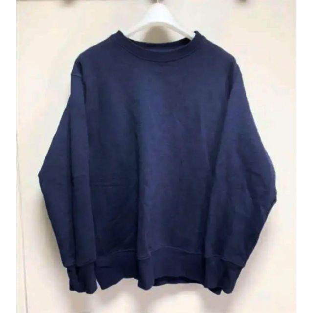 regular sweat shirt オーバーサイズ ネイビー 無地スウェット メンズのトップス(スウェット)の商品写真