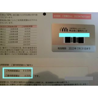 イセタン(伊勢丹)の【JJ様専用】80万×2枚●三越伊勢丹 株主優待カード(ショッピング)