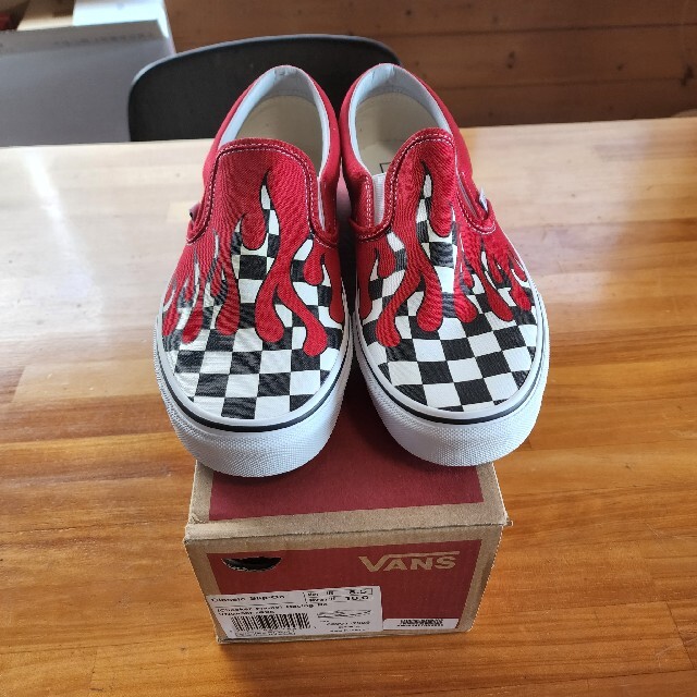 26.5cm US企画 VANS スリッポン チェッカーフレーム