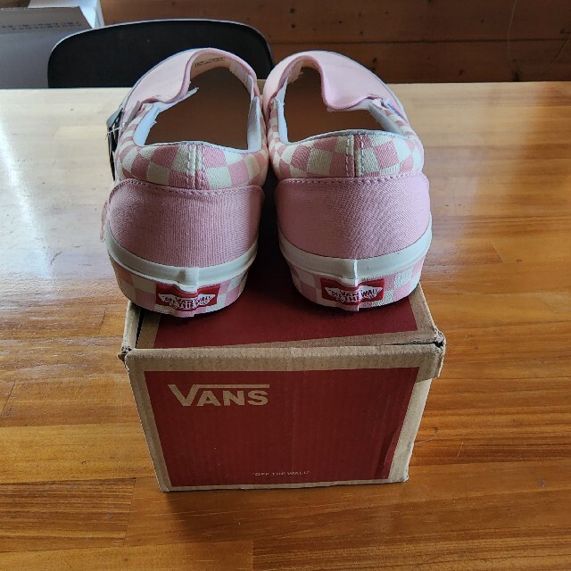 VANS(ヴァンズ)の26cm US企画 VANS スリッポン チェック ピンク メンズの靴/シューズ(スニーカー)の商品写真