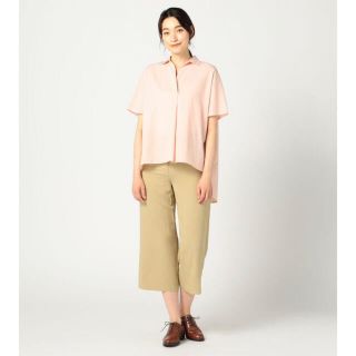 キース(KEITH)の【美品ほぼ新品】 KEITH／キース コットンドビー スキッパー シャツブラウス(シャツ/ブラウス(半袖/袖なし))