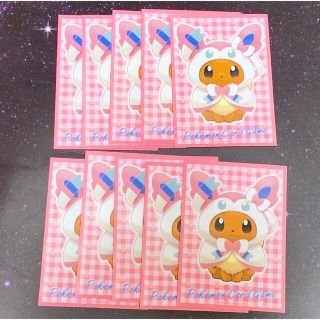 ポケモンカード　ポンチョを着たイーブイ　ニンフィア　デッキシールド