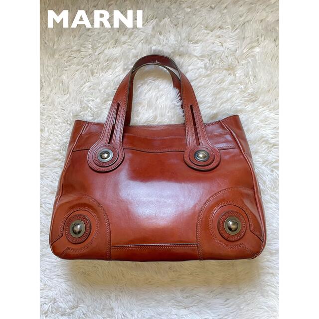 ◎MARNI サークルモチーフ レザー ハンドバッグ tiffanyfaucette.com