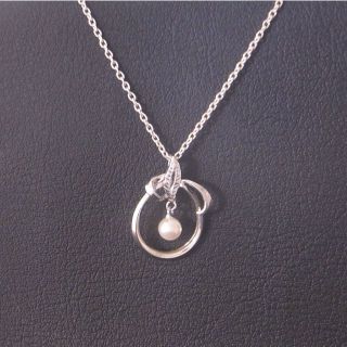 ミキモト(MIKIMOTO)の新品同様 美品 ミキモト 5mm玉 真珠 パール ネックレス シルバー925(ネックレス)