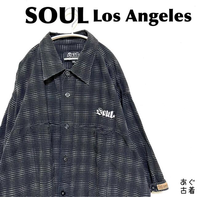 Santa Monica(サンタモニカ)のSOUL Los Angeles★ビッグシルエット 半袖シャツ 希少XXL メンズのトップス(シャツ)の商品写真