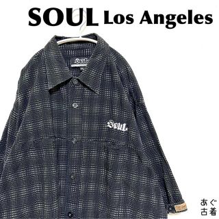 サンタモニカ(Santa Monica)のSOUL Los Angeles★ビッグシルエット 半袖シャツ 希少XXL(シャツ)