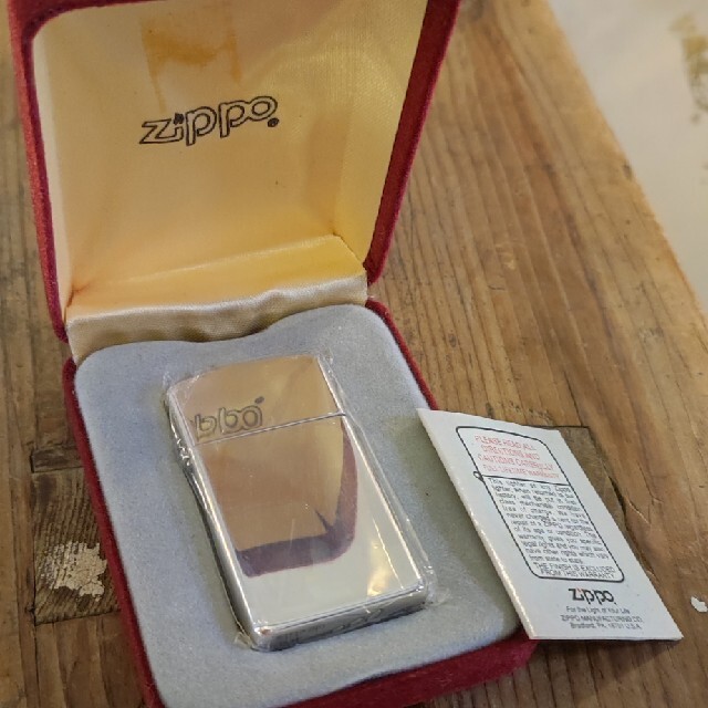 1991年スターリングシルバージッポ スリム 筆記体ロゴ 純銀 ZIPPO