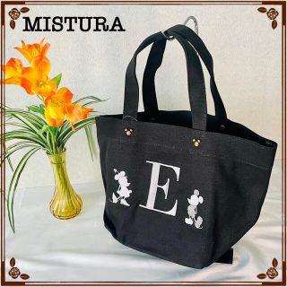 【新品未使用】　MISTURA ミッキーカバン　ブラックトートバッグ(トートバッグ)