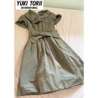 ユキトリイインターナショナル(YUKI TORII INTERNATIONAL)の【美品】YUKI TORII ユキトリイ 膝下丈 ふんわりワンピース(ひざ丈ワンピース)